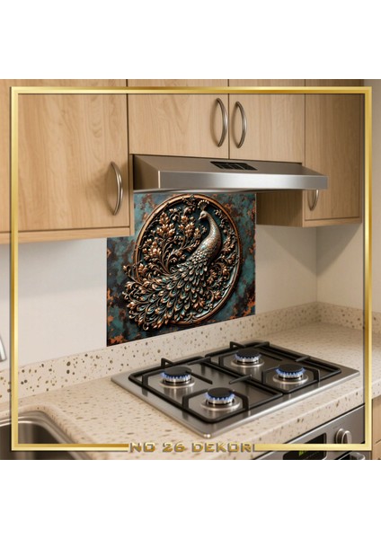 Temperli Cam Mutfak Tezgâh Arası