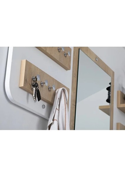 Elbise Askısı / Aynalı Askı / Dekoratif Askılık / Portmanto /duvar Askılık / Flora Dafne fırsatları