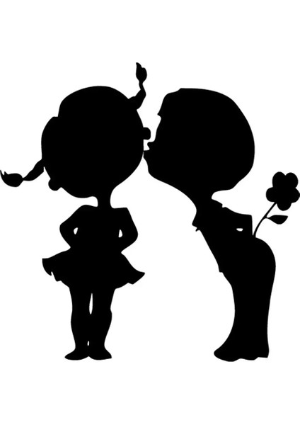 Opüşen Bebekler Oto Özel Yeni Sticker Siyah 25 x 25 cm