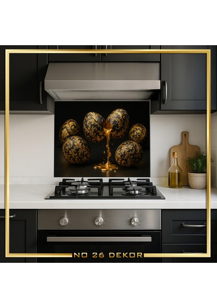 Temperli Cam Mutfak Tezgâh Arası