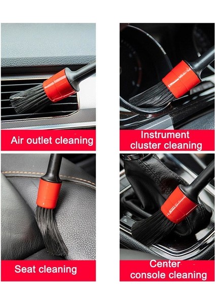 Oto Detay Fırça 5'li Kaliteli Farklı Boyutlarda 5 Adet Oto Araba Yıkama Klima Temizleme fiyatları