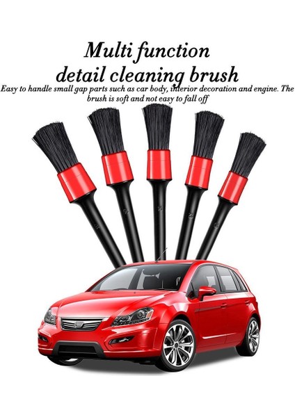 Oto Detay Fırça 5'li Kaliteli Farklı Boyutlarda 5 Adet Oto Araba Yıkama Klima Temizleme indirimleri