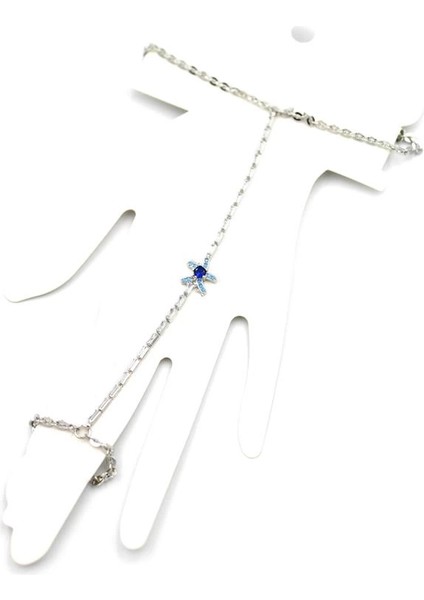 Taşlı Yıldız Şahmeran - Gümüş