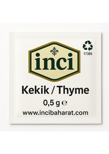 - Tek Kullanımlık Kekik (0,5 Gram - 2000 Adet)