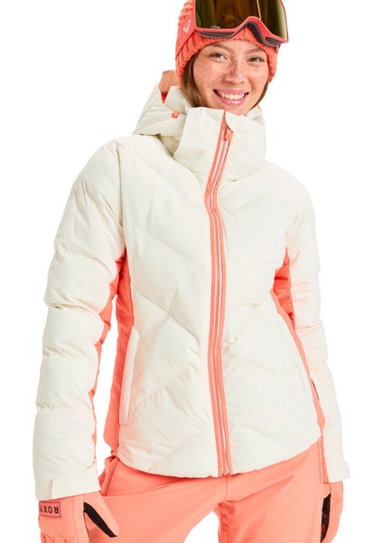 Snowdrift Jk Kadın Beyaz Snowboard Ceketi