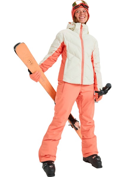 Snowdrift Jk Kadın Beyaz Snowboard Ceketi modelleri