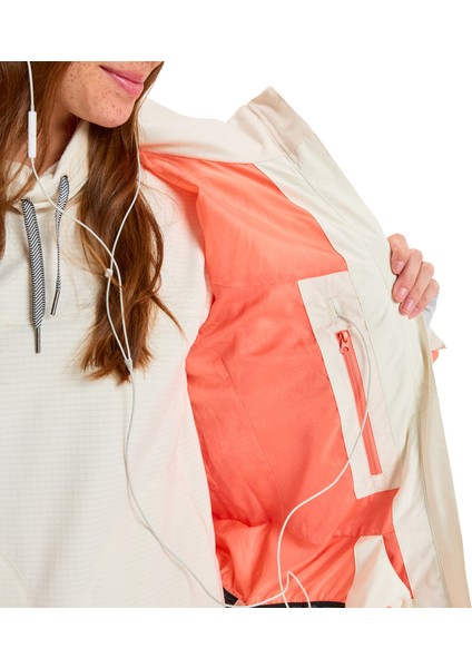 Snowdrift Jk Kadın Beyaz Snowboard Ceketi