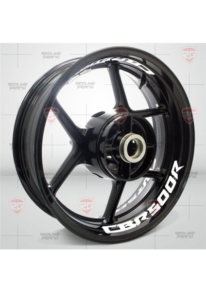 Yeni Özel Motosiklet Jant Şeridi Honda Cbr 500R Reflektif Beyaz Sağ-Sol/ön-Arka