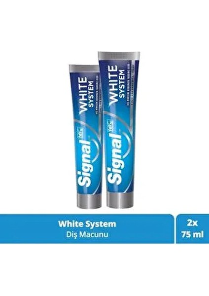 White System Diş Macunu 75 ml x 2 Adet