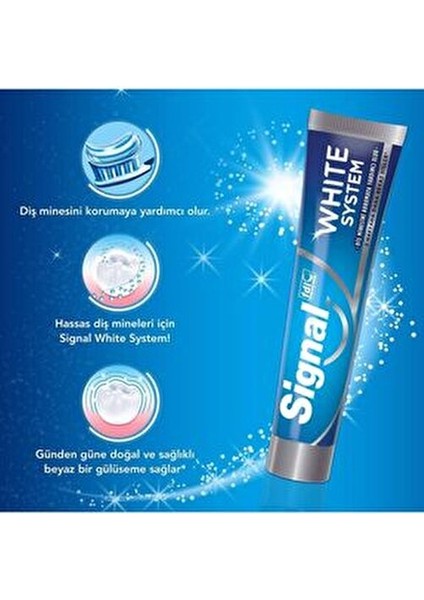 White System Diş Macunu 75 ml x 2 Adet indirimleri