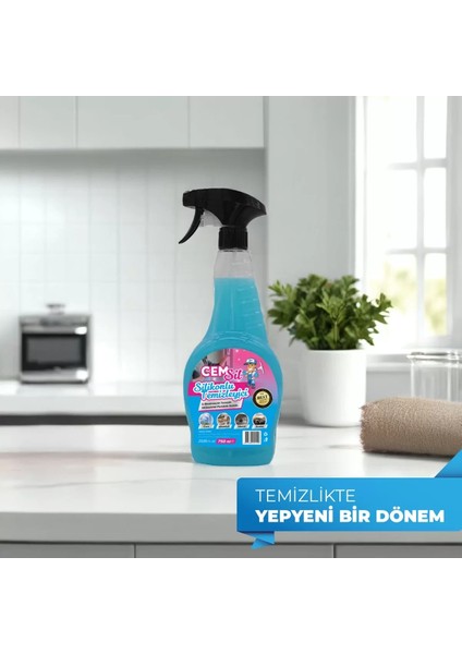 Cem Sil Silikonlu Cam ve Yüzey Temizleyici 750 Ml