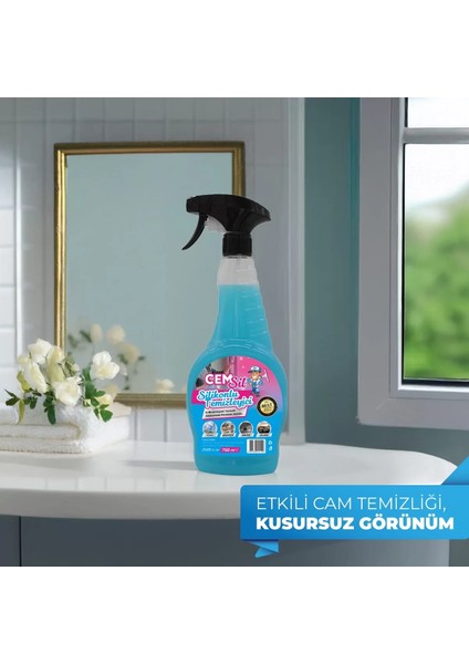 Cem Sil Silikonlu Cam ve Yüzey Temizleyici 750 Ml
