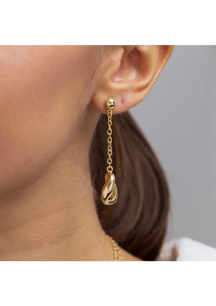 Italyan Gurmet Altın Küpe