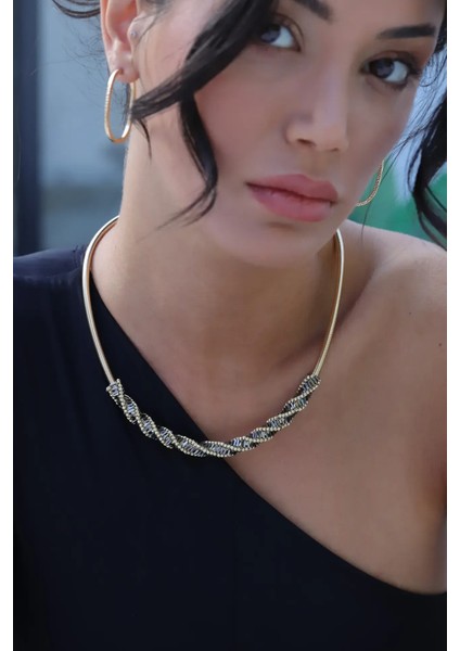 Italyan Altın Dorika Gerdanlık Kolye