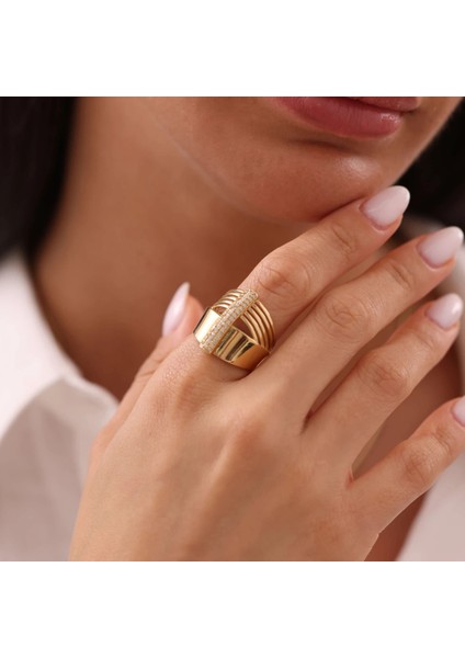 Nisera Tasarım Allegra Altın Yüzük modelleri