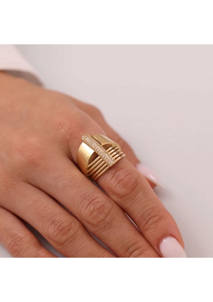 Nisera Tasarım Allegra Altın Yüzük fırsatları