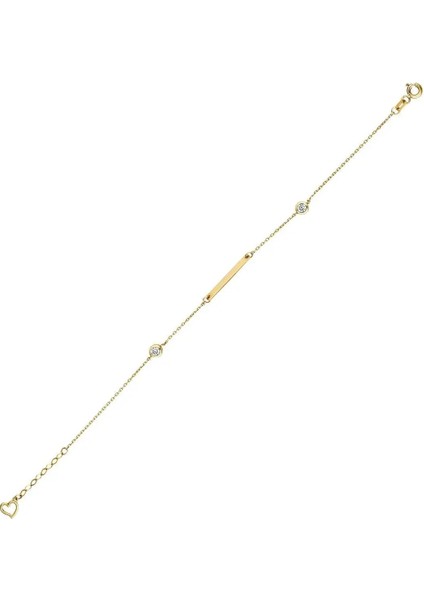 Rose Taş Detaylı Altın Bileklik fırsatları