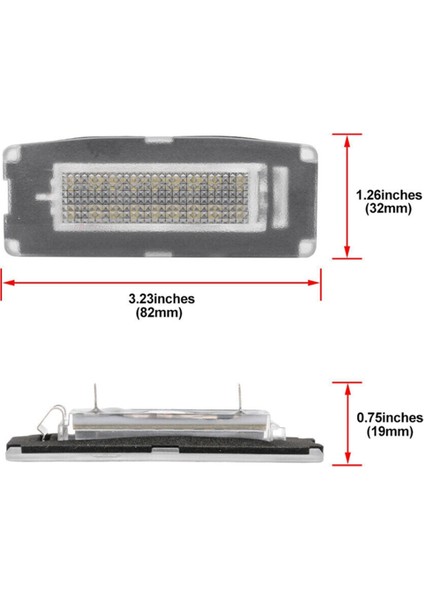 M157 2014-2020 Için Araba LED Plaka Lambası (Yurt Dışından)