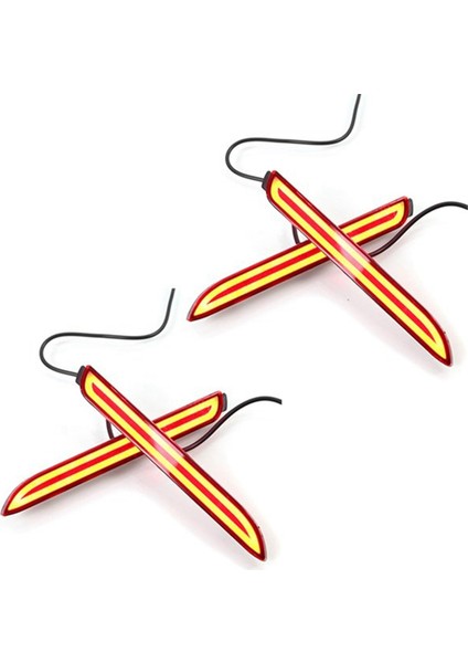 2 Çift LED Arka Tampon Reflektör Kuyruk Fren Işık Çubuğu (Yurt Dışından) fiyatları