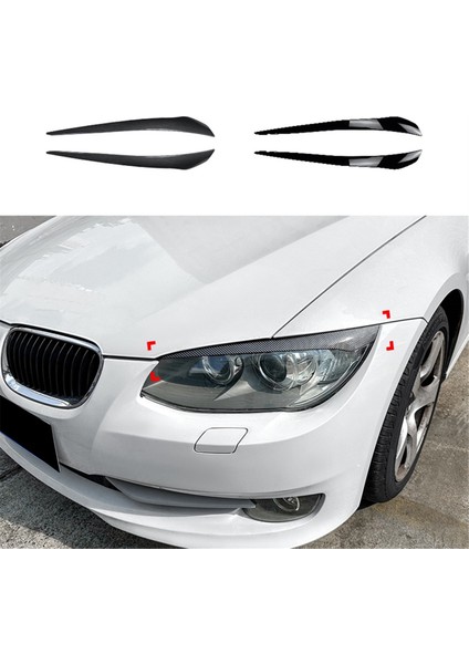 E92 E93 10-12 Için Karbon Fiber Far Kaş Stickerı Döşemesi (Yurt Dışından)