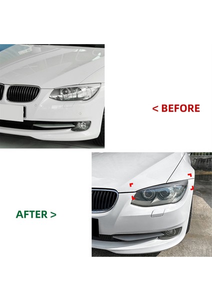 E92 E93 10-12 Için Karbon Fiber Far Kaş Stickerı Döşemesi (Yurt Dışından) fırsatları