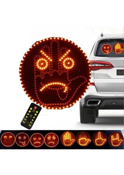 4 Emoji ve 4 Hareket Parmak Titreşimli Araba El Lambası Uzaktan Kumandalı (Yurt Dışından) modelleri