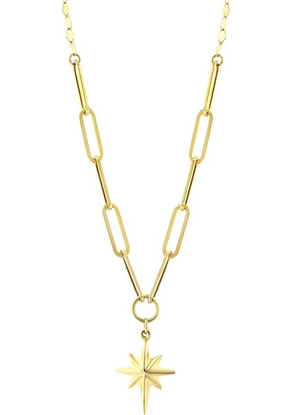 Nisera Kuzey Yıldız Ataç Altın Kolye