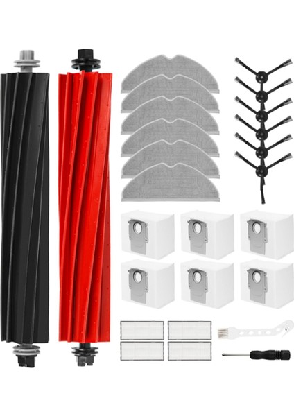 Hepa Filtre Yan Fırça Paspas Bezleri Roborock S8 Pro Ultra Vakum Süpürge Yedek Parçaları (Yurt Dışından)