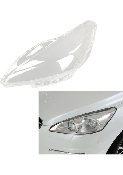 508 11-14 Için Ön Sol Far Kabuğu Işık Merceği Kapağı (Yurt Dışından) modelleri