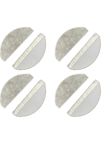 8pcs Mijia 3c Geliştirilmiş E10/C103/B112/E12 Vakum Yıkanabilir Mop Kumaş Yedek Yedek Parçalar (Yurt Dışından)