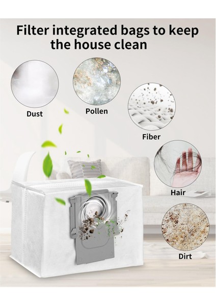 Roborock Q8 Max, Q8 Max+, Q5 Pro, Q5 Pro+Yedek Yedek Parça Aksesuarları Ana Fırça Hepa Filtre Mop Bez Toz Torbası (Yurt Dışından) modelleri