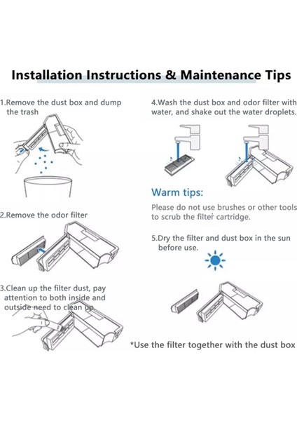 Ecovacs Deebot X5 Pro / X5 Omni Vakum Temizleyici Mop Bezi Hepa Filtre Ana Yan Fırça Yedek Yedek Parçalar (Yurt Dışından) fırsatları