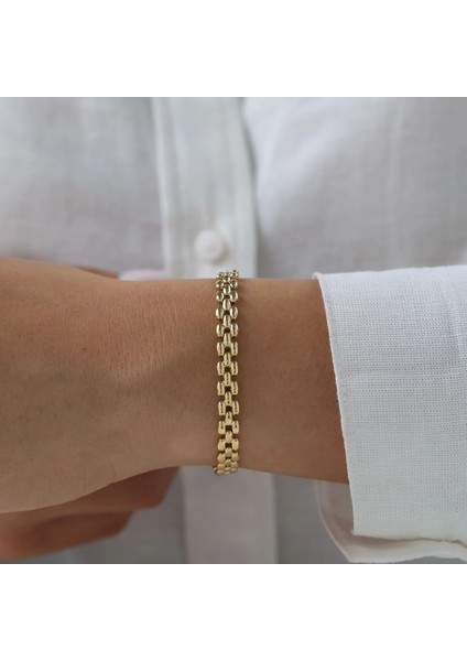 Nisera Hugin Altın Bileklik