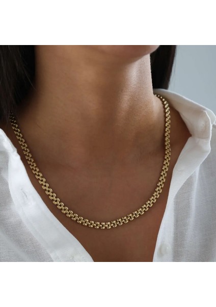 Nisera Harmoni Altın Choker Zincir