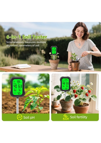 Doğru Lüks ve Nem Ekranı Olan Bitkiler Için Işık Sensörü ile Toprak Nem Ölçer (Yurt Dışından) fırsatları