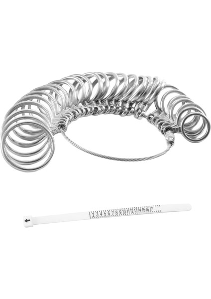 0-13 Yüzük Sizer Ölçüm Aracı Seti Metal Yüzük (Yurt Dışından)