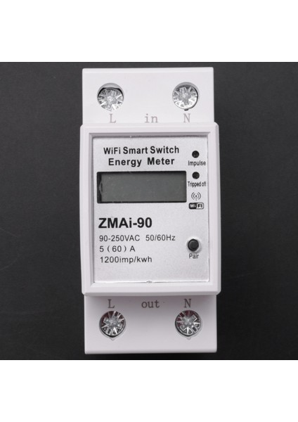 Sinotimer Akıllı Enerji Ölçer Tuya WDS688 Enerji Ölçer Wifi Tek Fazlı Enerji Ölçer Mobil Uygulama Ev Elektrik Ölçer 5-60A (Yurt Dışından) indirimleri