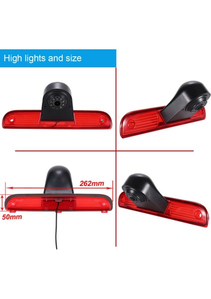 Araba Yüksek Fren Işığı Ters Kamera Fiat Ducato Için Arka Görünüm Kamerası X250 X290 Peugeot Boxter Citroen (Yurt Dışından) indirimleri