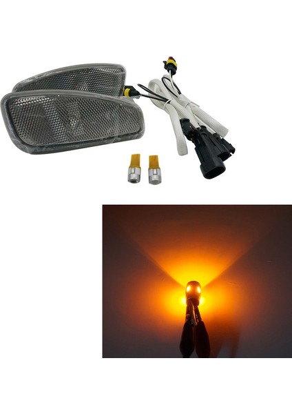 Araba Tarafı Yansıma Uyarı Dönüş Sinyali Işık Lambası Ön Dönüş Sinyalleri Jeep Renegade 2014-2017 Duman Siyah (Yurt Dışından) modelleri