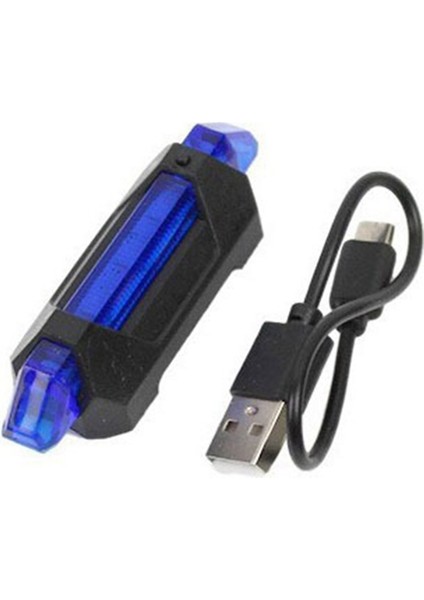 Kask Bisiklet Sinyal Lambası Su Geçirmez Arka Kuyruk Lambası LED USB Tarzı Şarj Edilebilir Bisiklete Binme Taşınabilir Çıkarılabilir Lamba, A-Mavi (Yurt Dışından) indirimleri