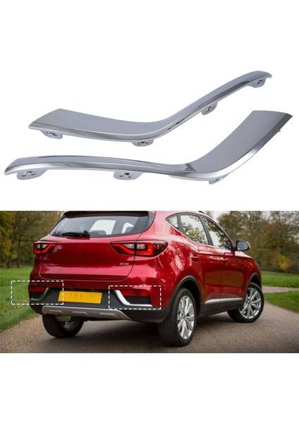 Araba Arka Tampon Elektroduatlama Trim Şerit Sis Lambası Yansıtıcı Işık Kapağı Fren Lambası Şeridi Mg Zs 2017-2019 (Yurt Dışından) fiyatları