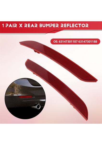 Arka Tampon Reflektör Şeridi Kapağı Sol Sağ Taraf 63147301187 63147301188 -Bmw 430I 440I 2017-2020 Için (Yurt Dışından) fırsatları