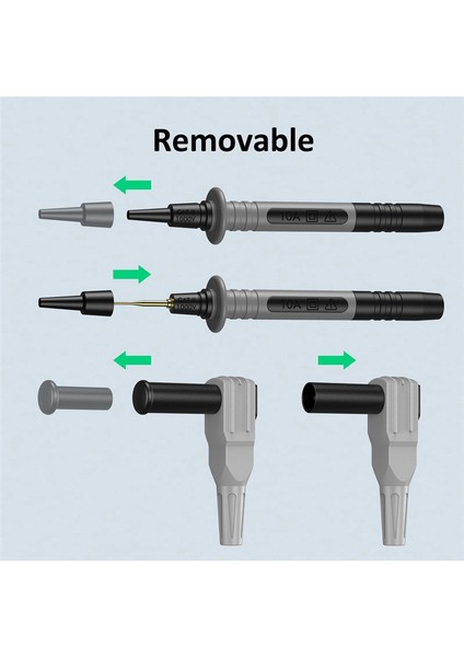 Multimetre Testi Kurşunları Kiti, Hassas Keskin Prob Testi Gold-Kaplama Prob Kurşunları, Muz Testi Kurşun Prob Klip (Yurt Dışından) modelleri