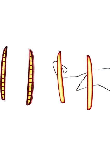 Honda Civic Hatchback Için 2pcs 2017 2017 2018 Çok Fonksiyonlu LED Arka Tampon Işık Arka Sis Lambası Otomatik Ampul Lambası (3 Fonksiyon) (Yurt Dışından) indirimleri