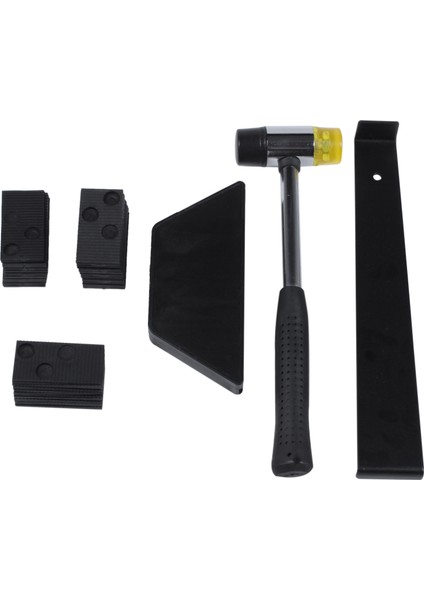 Laminat Ahşap Döşeme Montaj Kiti Ahşap Döşeme Kurulum Kiti 30 Arabalı, Dokunma Bloku, Çekme Çubuğu ve Mallet (Yurt Dışından)