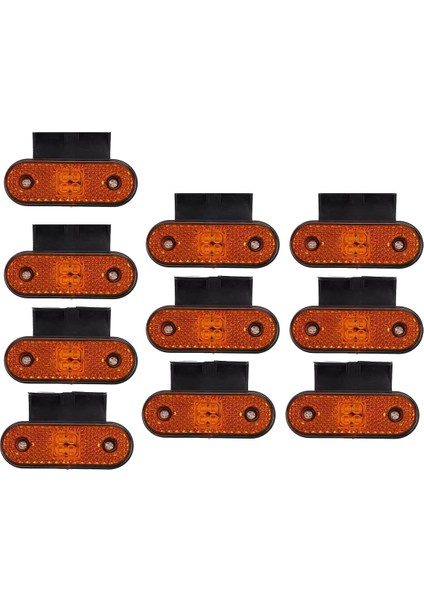 10PCS 24V LED Araba Kamyonu Yan Işaretçi Işıkları Turn Sinyal Lambası Arka Kuyruk Işığı Pickup Römork Karavan Otobüs Teknesi Rv Kamyon (Yurt Dışından)