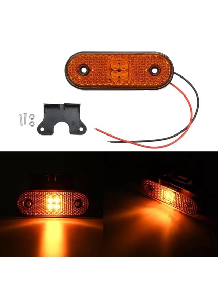 10PCS 24V LED Araba Kamyonu Yan Işaretçi Işıkları Turn Sinyal Lambası Arka Kuyruk Işığı Pickup Römork Karavan Otobüs Teknesi Rv Kamyon (Yurt Dışından) modelleri