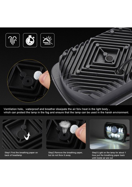 7x6 5x7 120W Araba LED Far Hi/lo Işın Chevy Express Kargo Van 1500 2500 3500 (Yurt Dışından) fırsatları