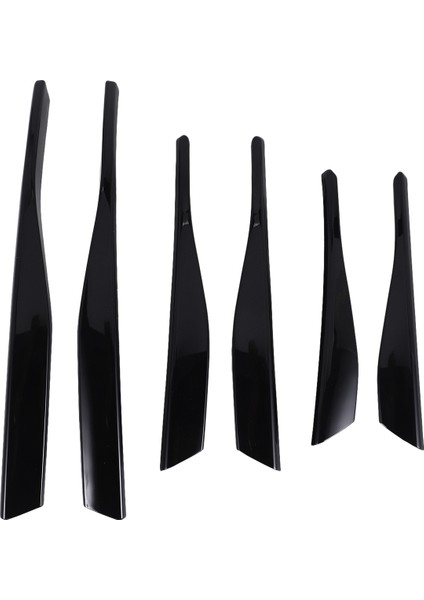 Araba Parlak Siyah Ön Tampon Spoiler Alt Izgara Sisli Kaş Kapakları Trim For-Vw Golf Mk8 2021 2022 (Yurt Dışından)