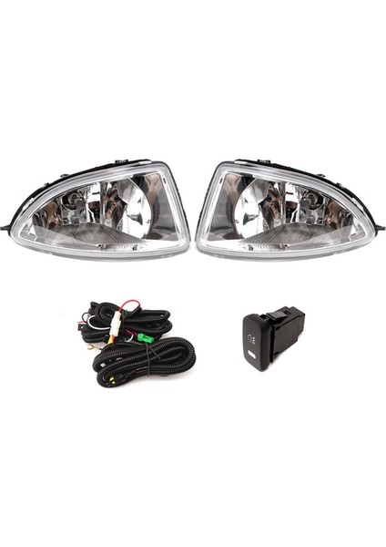 Honda Civic Için Ön Tampon Işığı 2004 2005 Sis Lambası Gündüz Koşum Anahtarı ile Far Halojen Çalışan Halojen (Yurt Dışından)